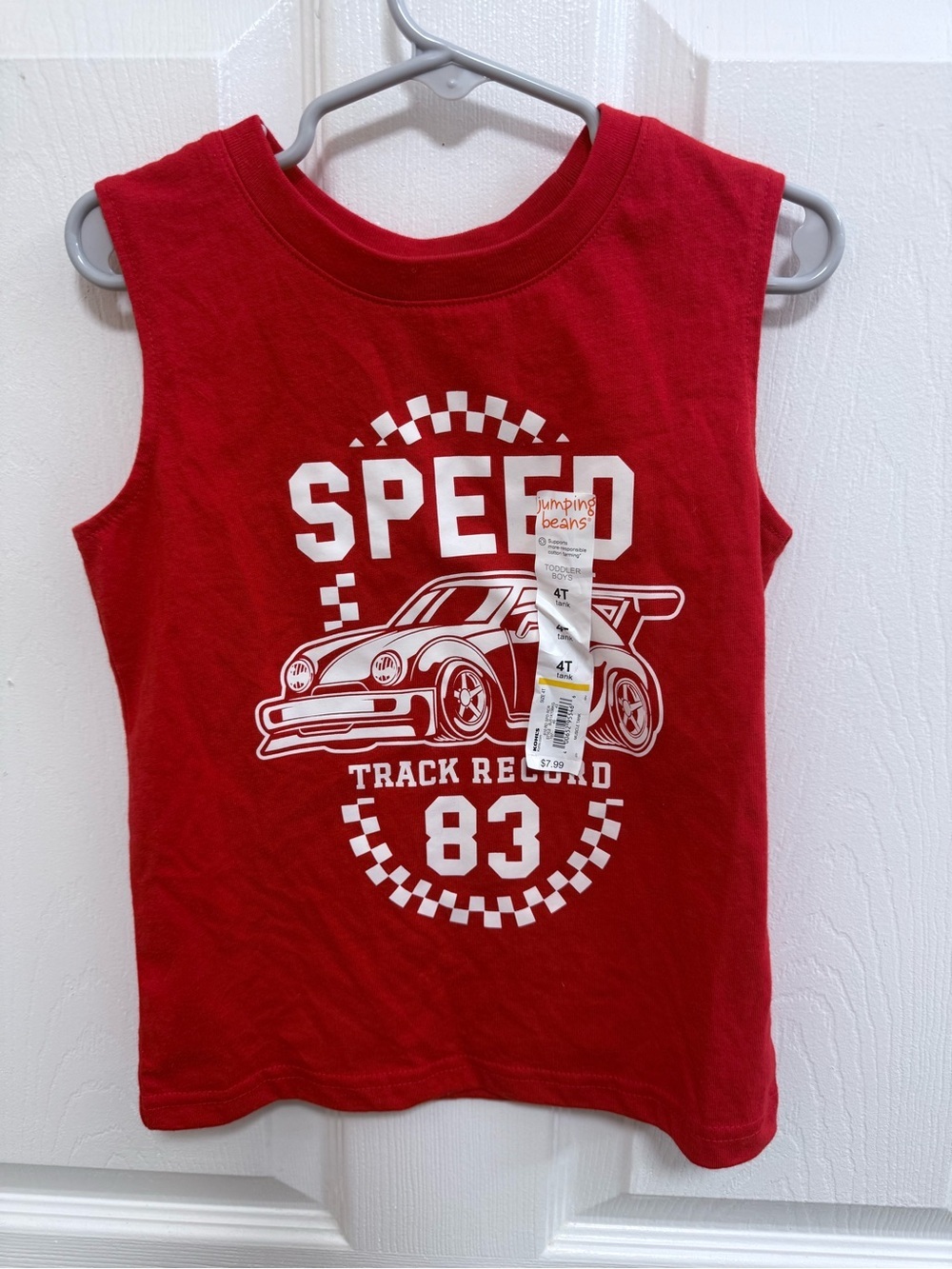 jumping beans Red Graphic Racing Tank Top - Picture 2 of 3